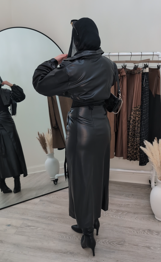 Leather skirt