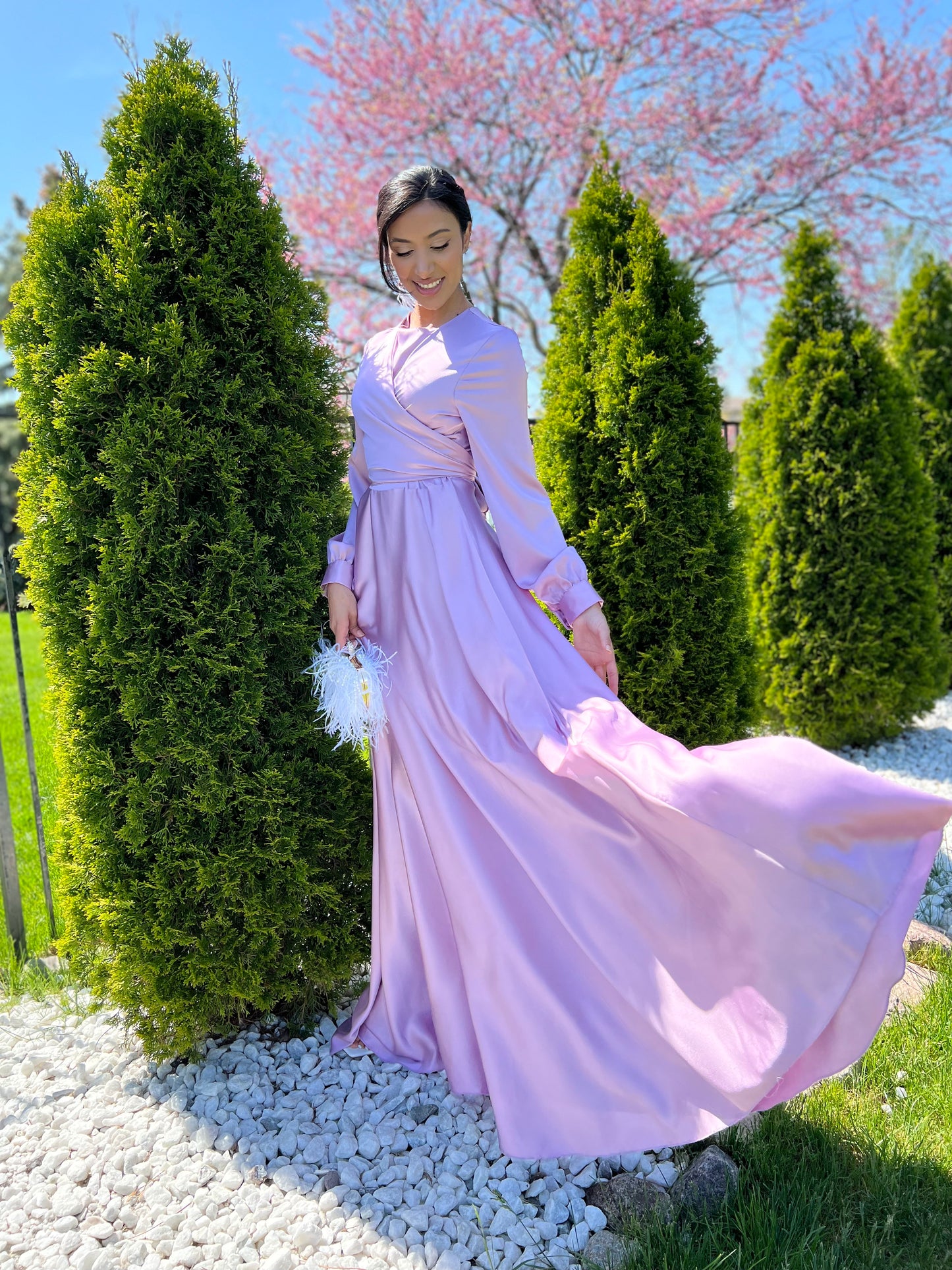 Delilah Satin lavender