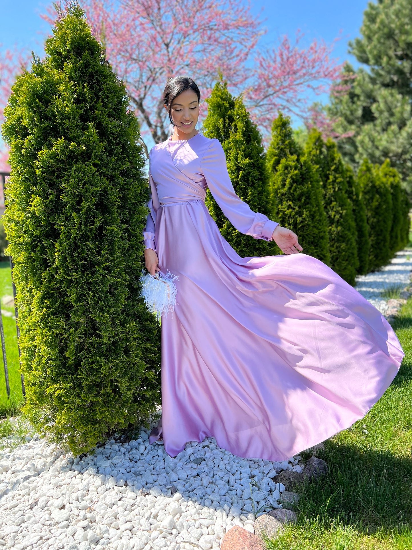 Delilah Satin lavender
