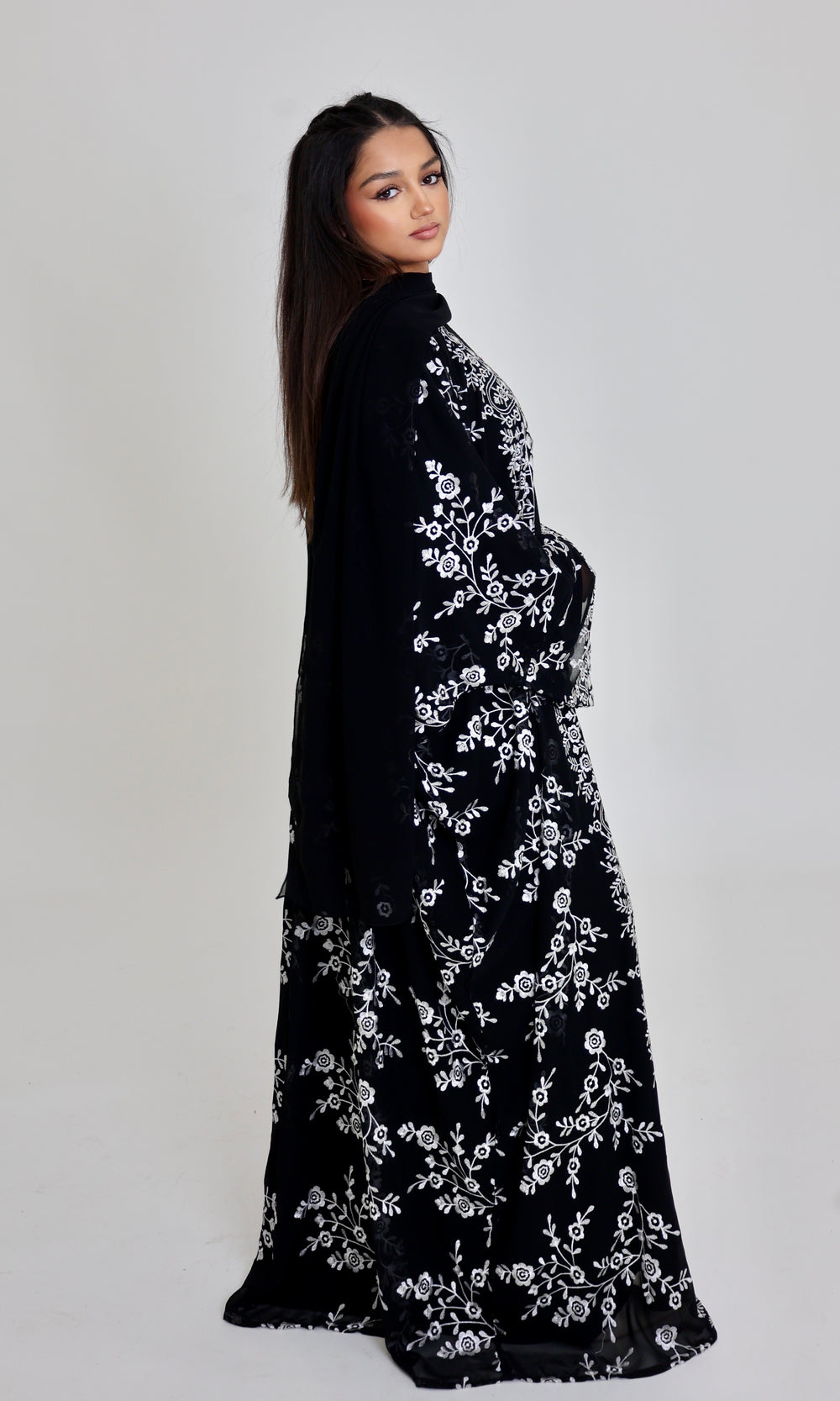 Layali Embroidered Abaya Set