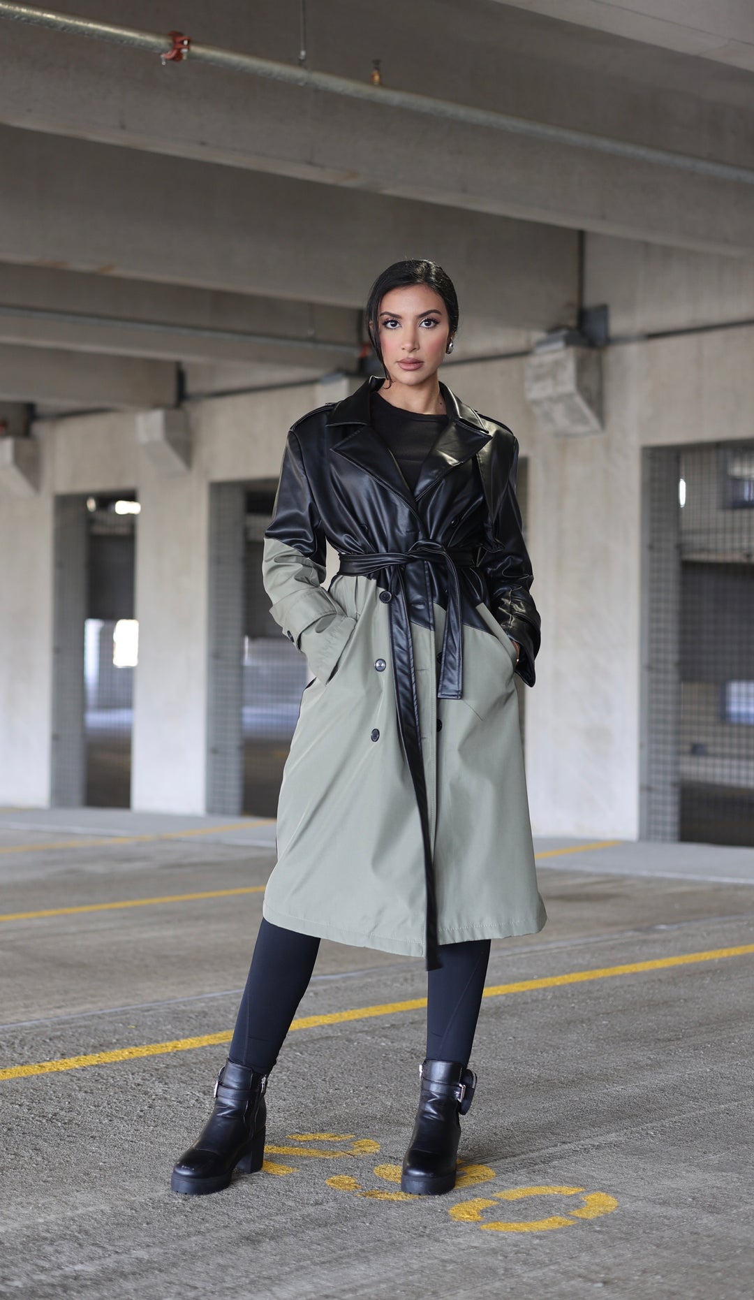 Lia 2 Tone Trench