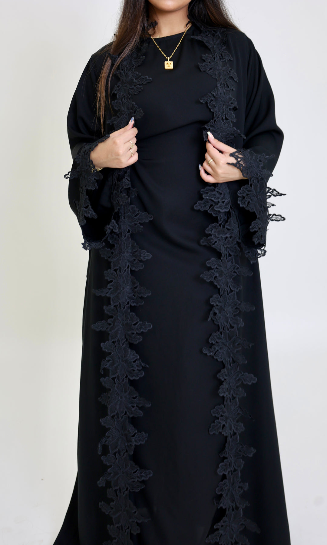 Amara Lace Abaya Set