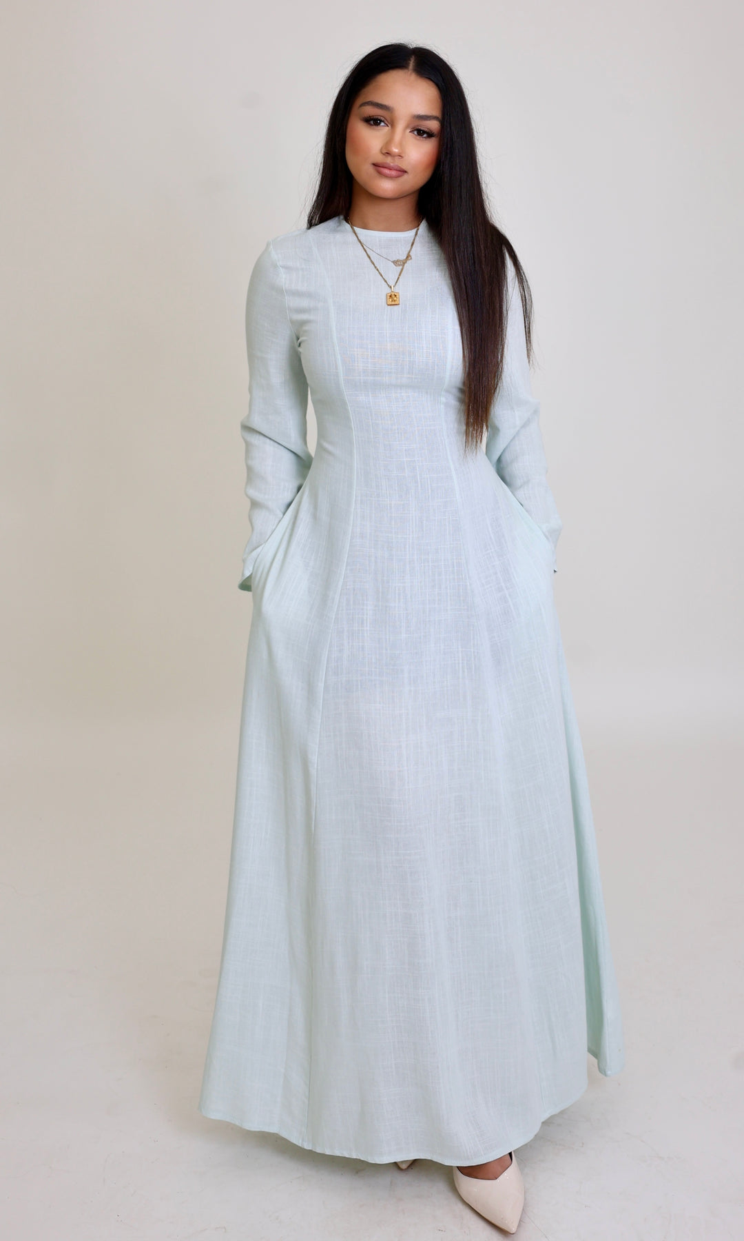 Renan Corset Linen Maxi