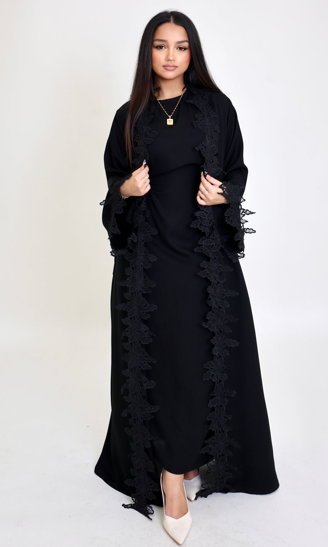 Amara Lace Abaya Set