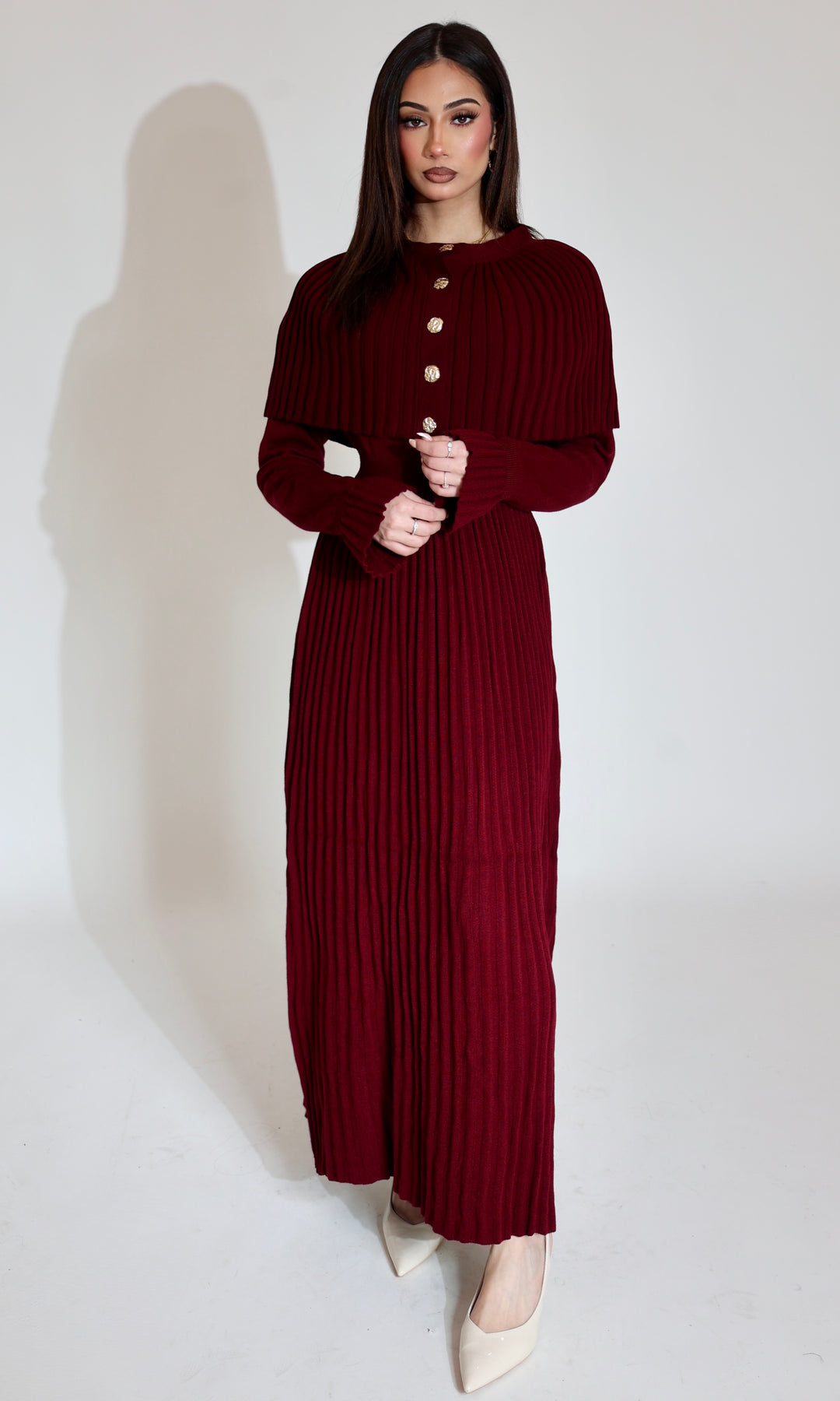 Sandra Maxi Standard Size Fits XS to XL / Maroon Sandra Maxi Standard Size Fits XS to XL / Maroon