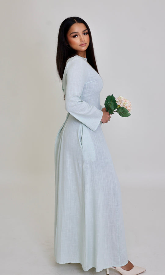 Renan Corset Linen Maxi