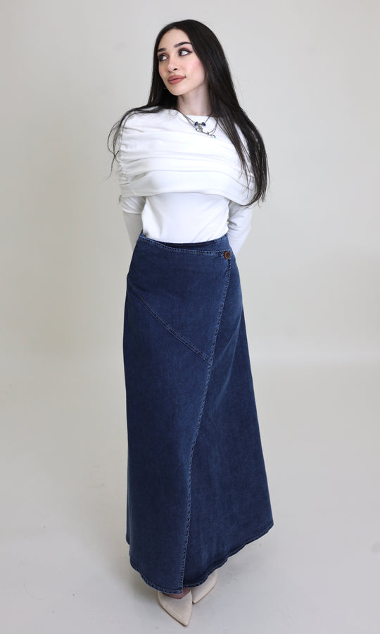 Lia Denim Maxi Skirt