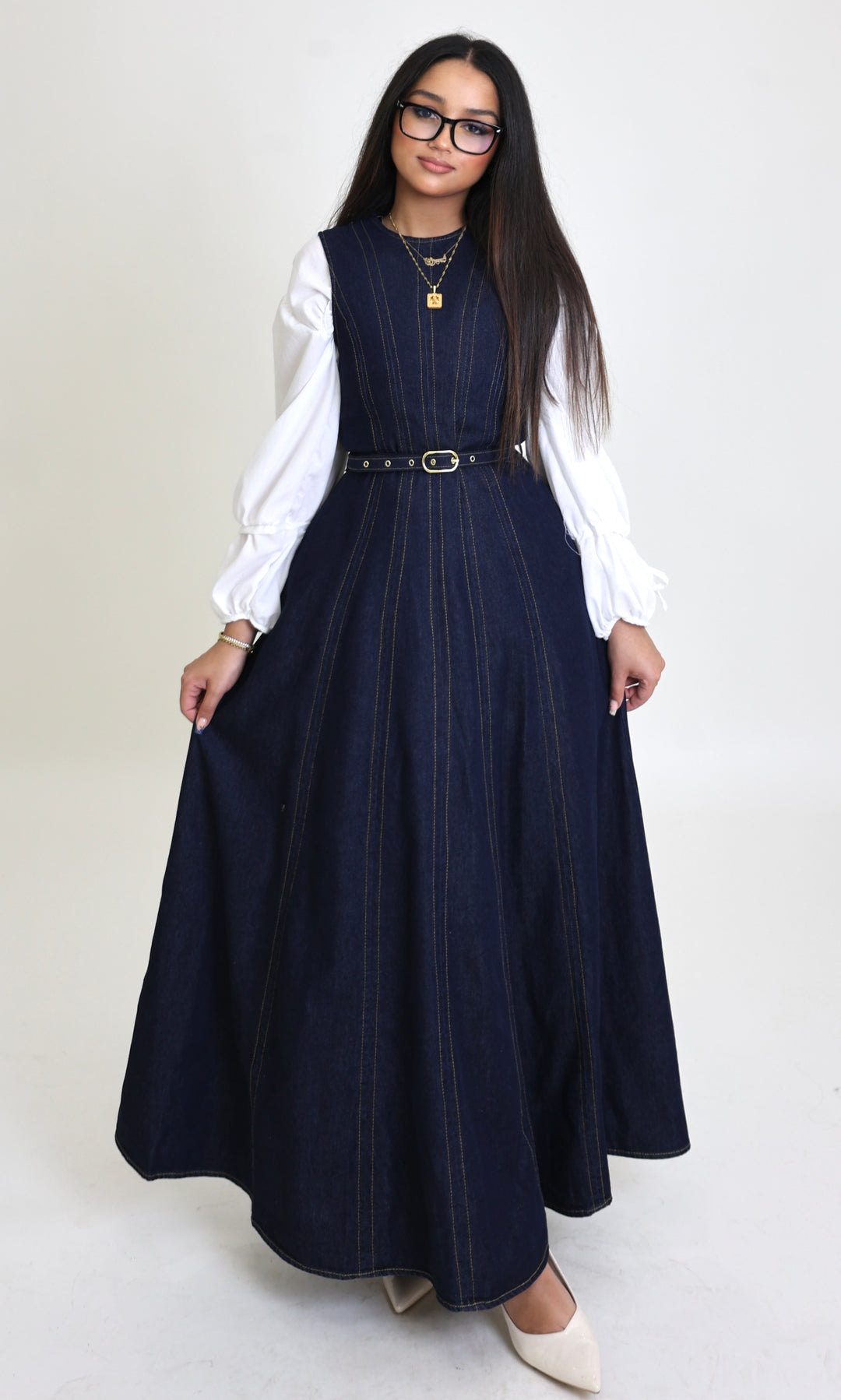 Sereen Denim Maxi