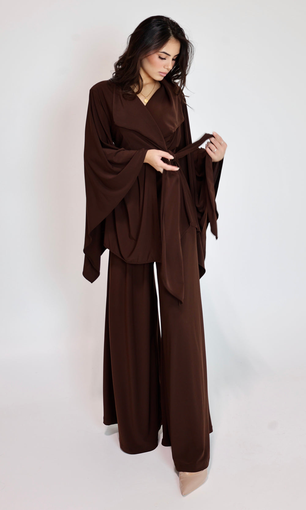 Bissan Draped Wrap Set