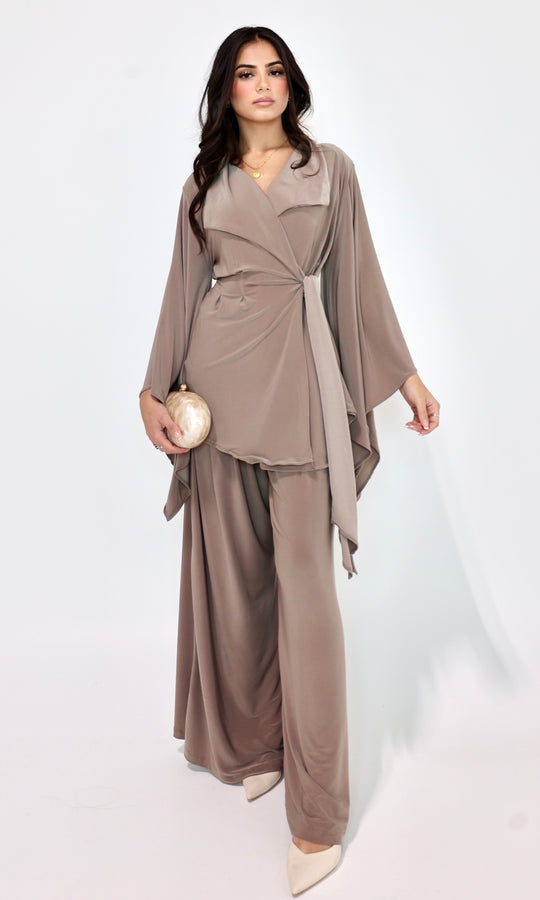 Bissan Draped Wrap Set