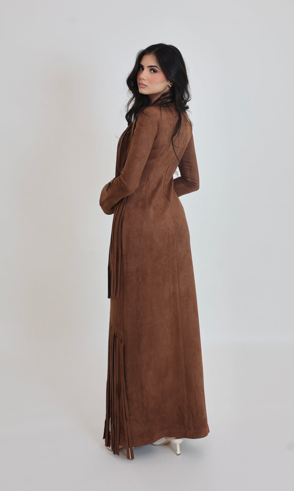 Shakira Fringe suede Maxi