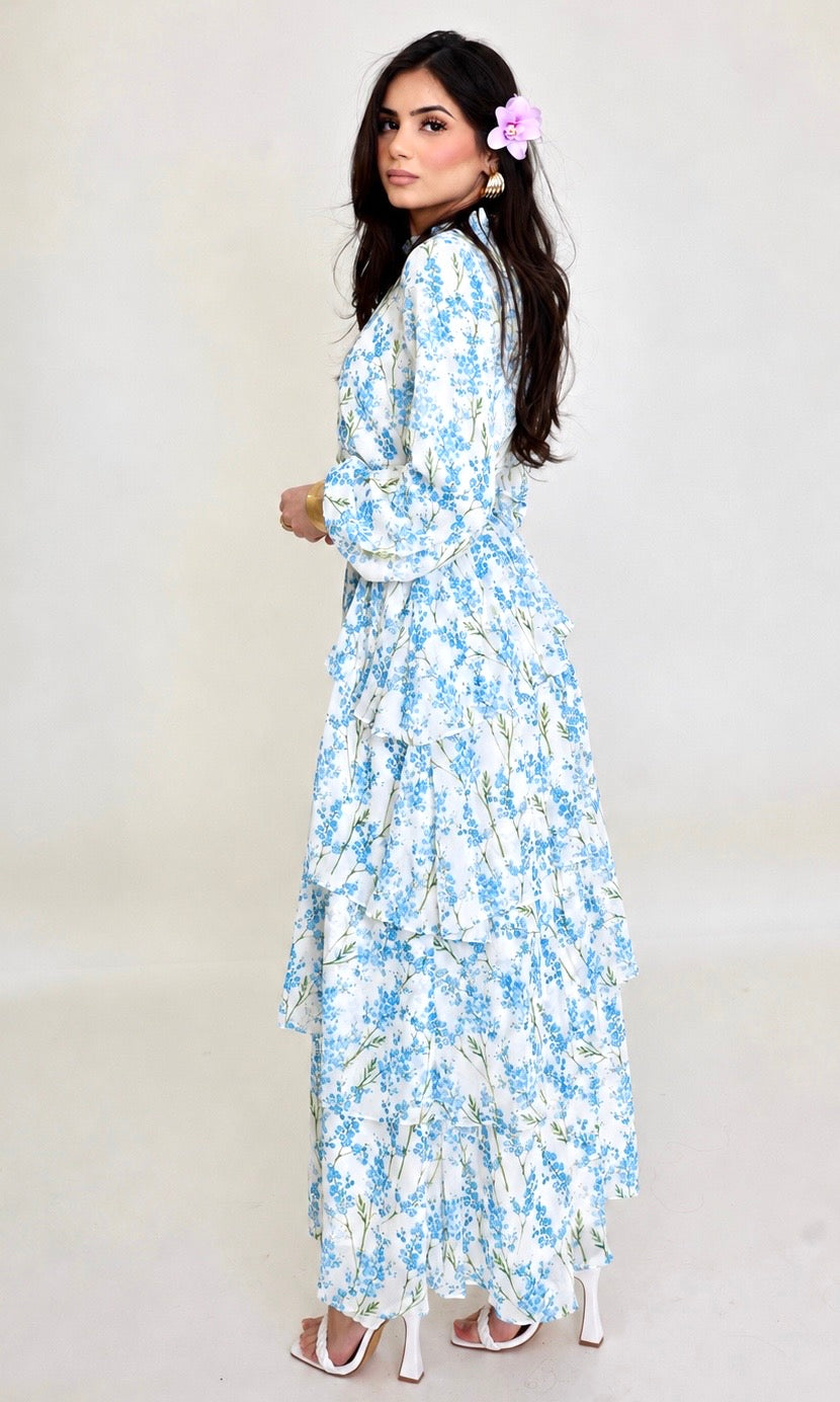 floral maxi dress modest Modest Floral Maxi Dress Solena Aurohaya