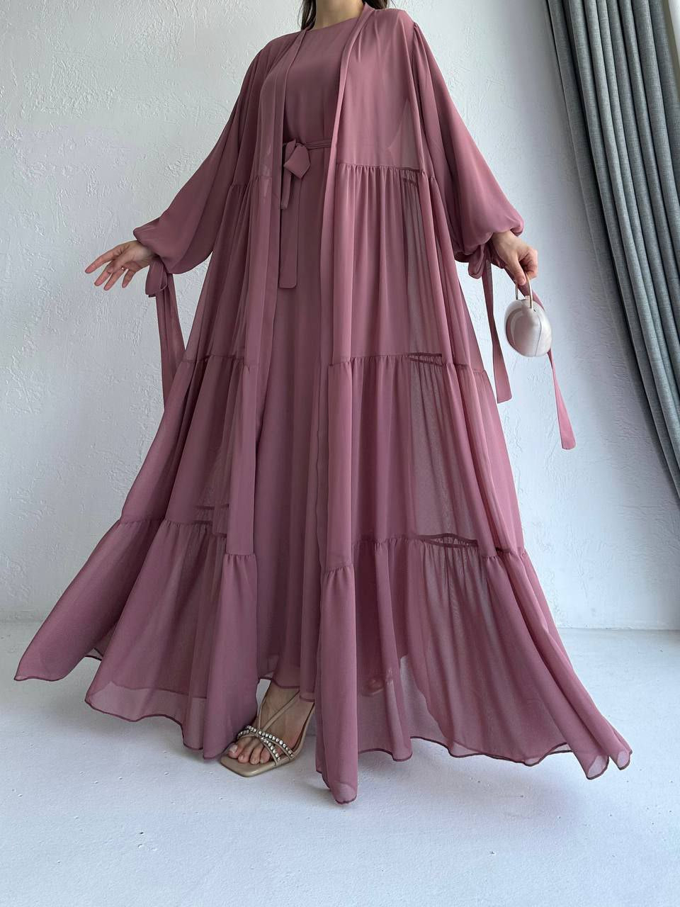 Halima Chiffon Abaya