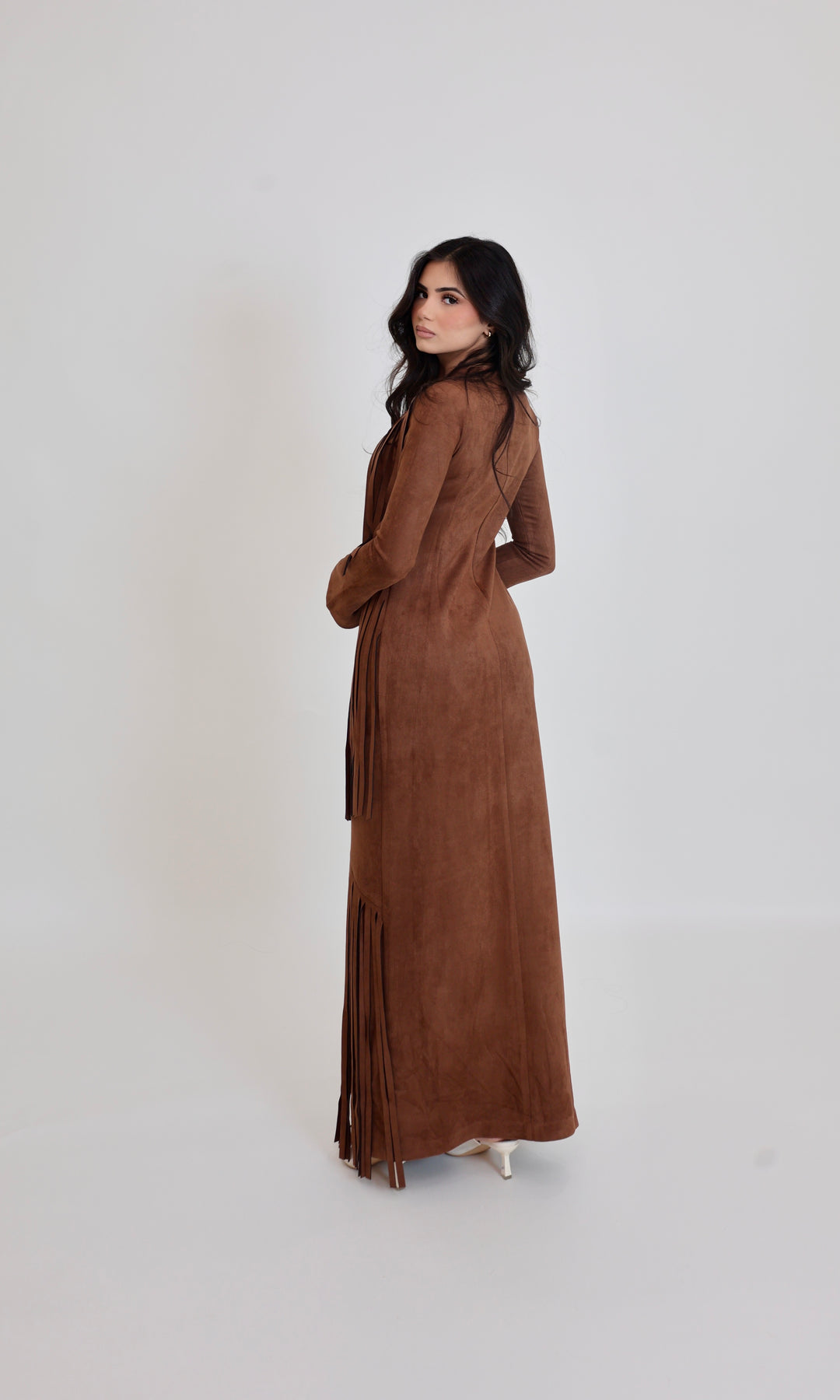 Shakira Fringe suede Maxi