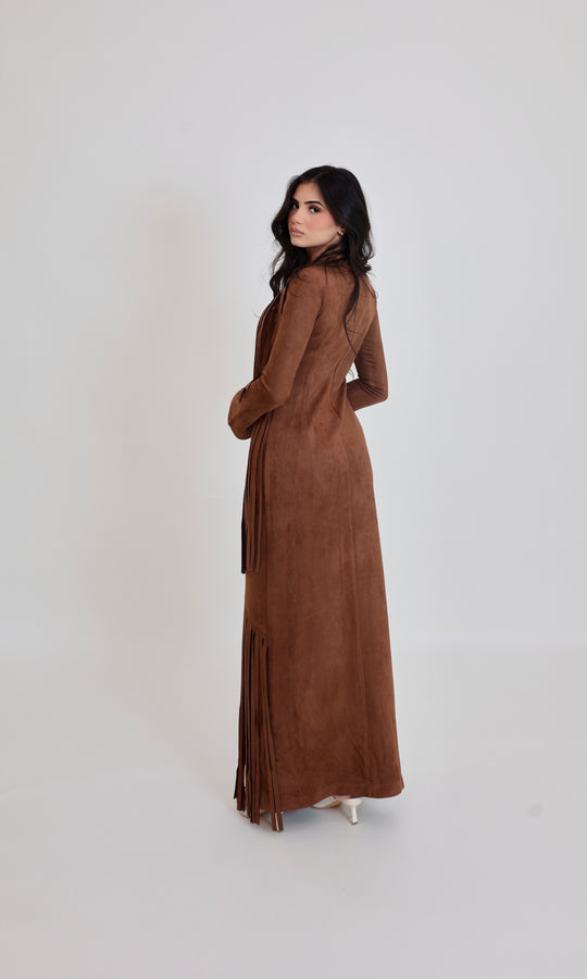 Shakira Fringe suede Maxi