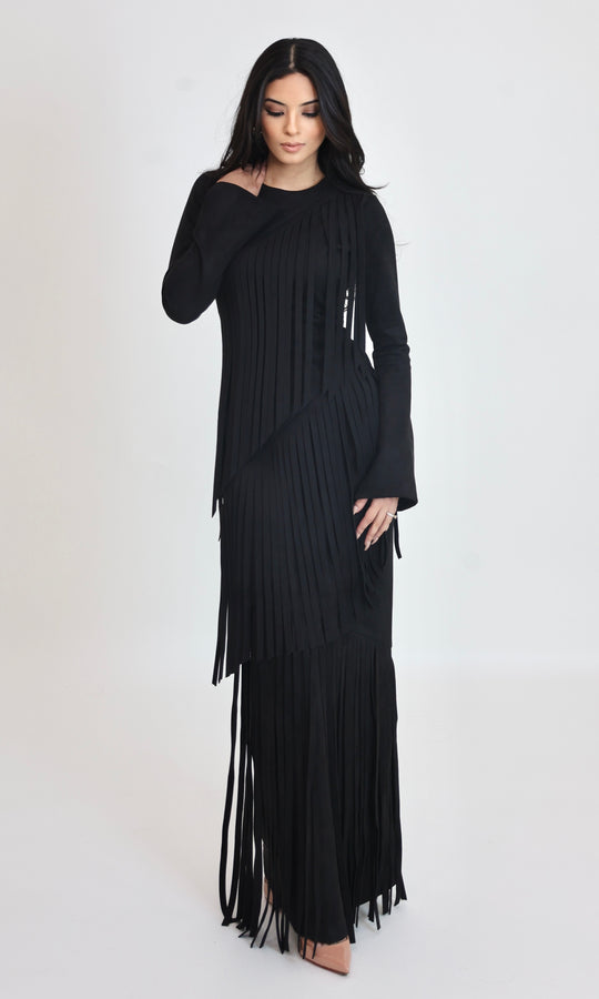 Shakira Fringe suede Maxi