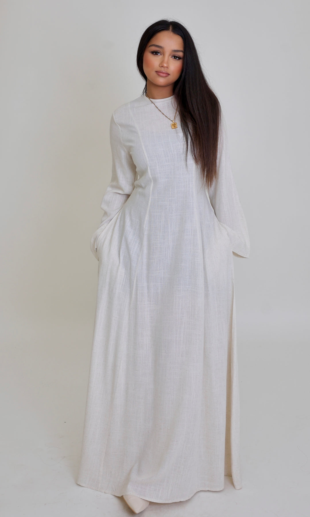 Renan Corset Linen Maxi