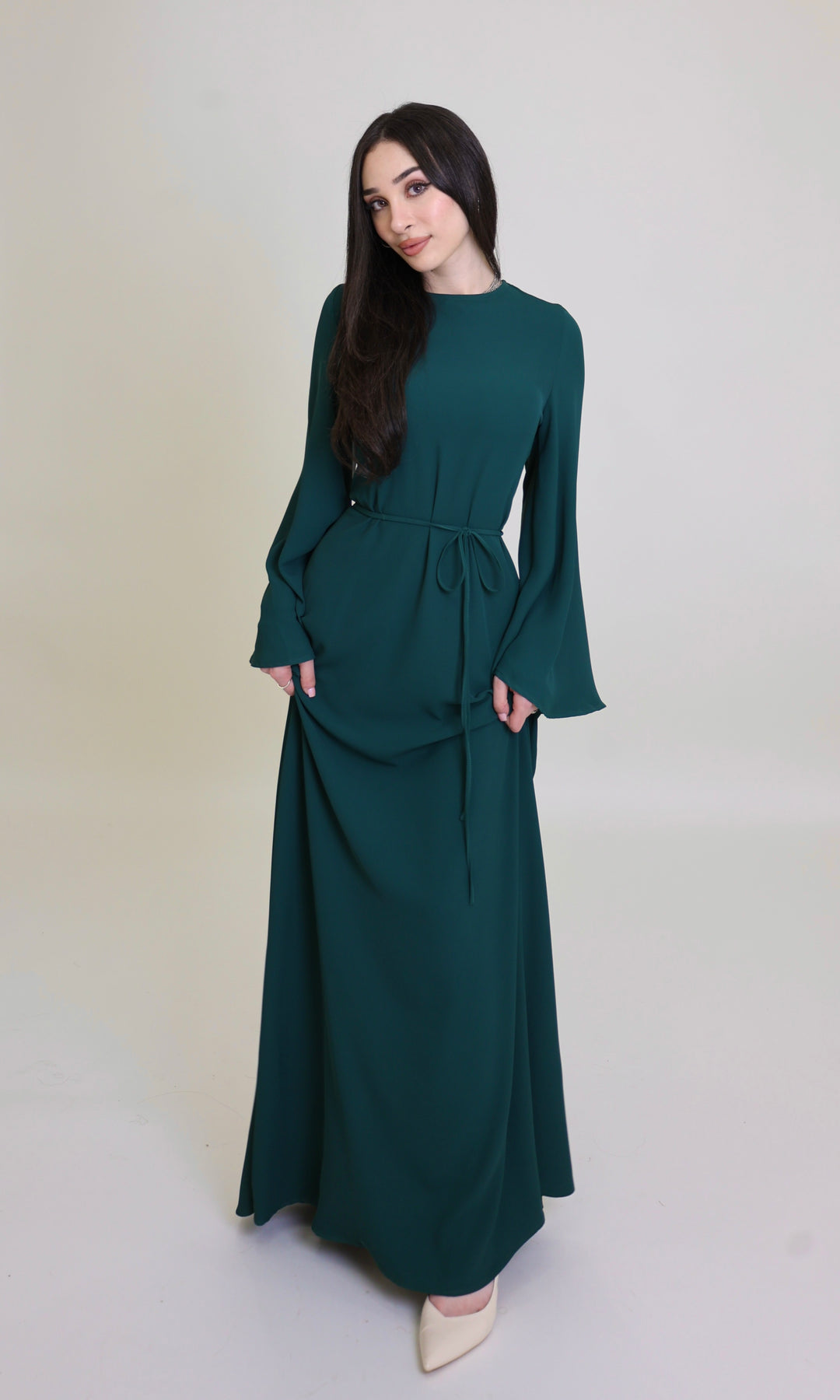 maxi modest dress Brown floral smocked long sleeve The Splendor Dress was designed as our very first formal statement piecean elegant gown that combines graceful movement with thoughtful Meadow Dress