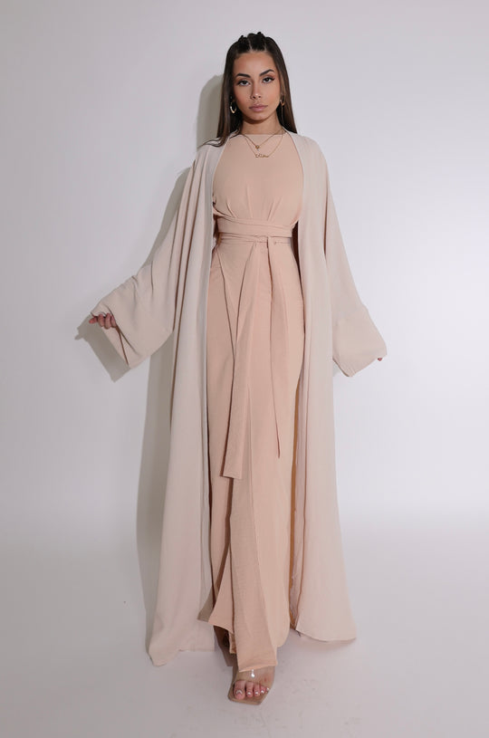 Shahira 4 piece 2 tone Abaya Set