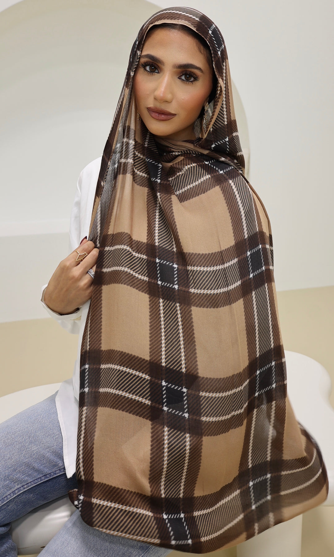 Cocoa Plaid Modal