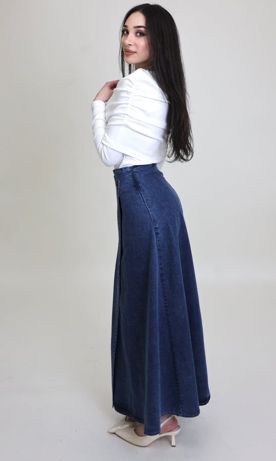 Lia Denim Maxi Skirt
