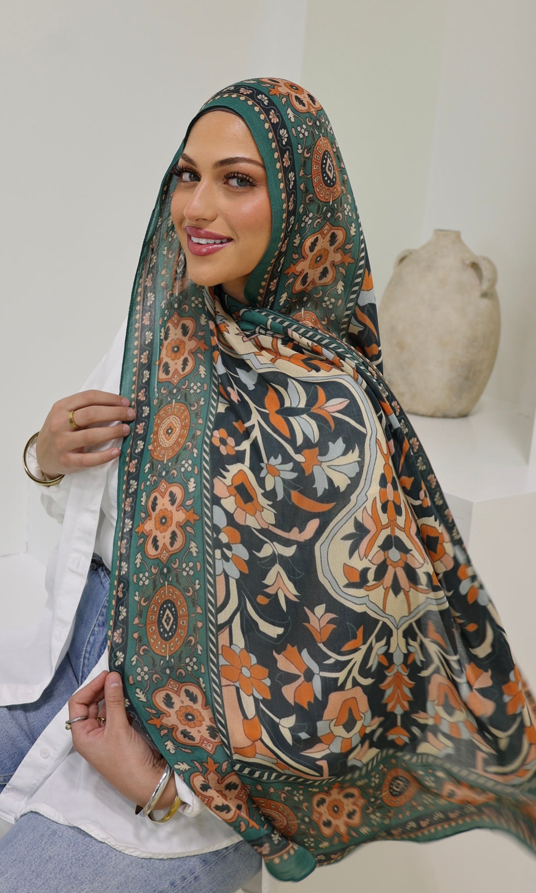 Teal Tapestry Modal
