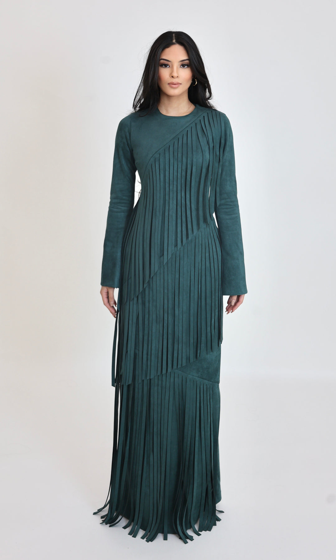 Shakira Fringe suede Maxi