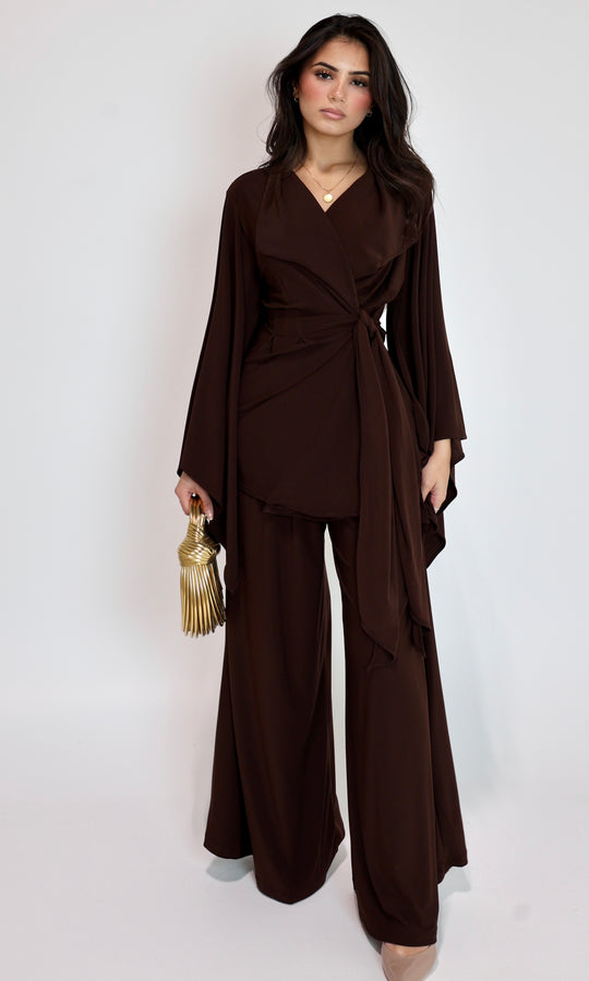 Bissan Draped Wrap Set