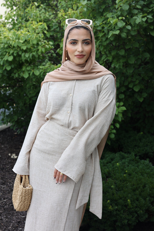 Heba Linen set (Sand)