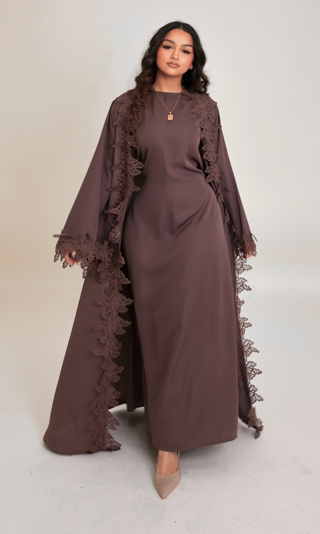 Amara Lace Abaya Set