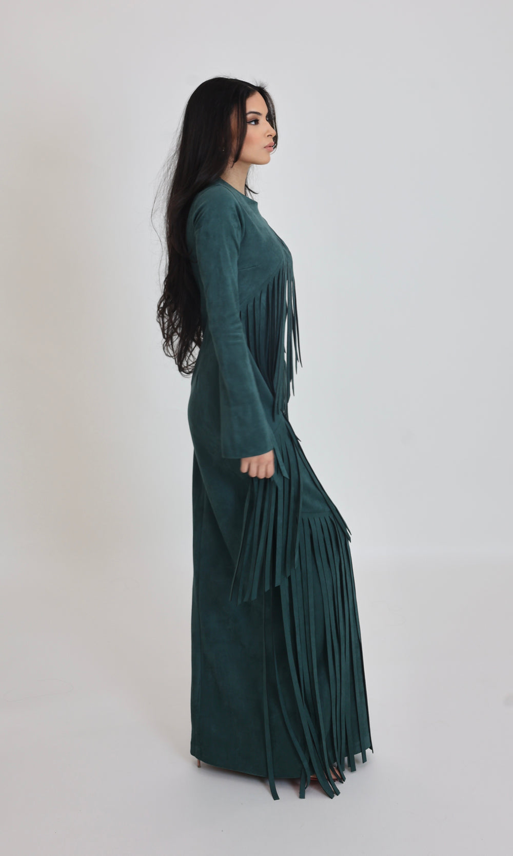 Shakira Fringe suede Maxi