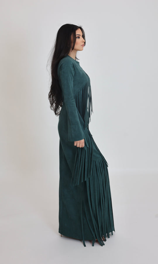 Shakira Fringe suede Maxi