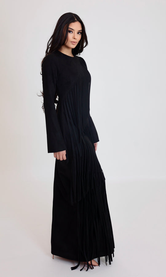 Shakira Fringe suede Maxi