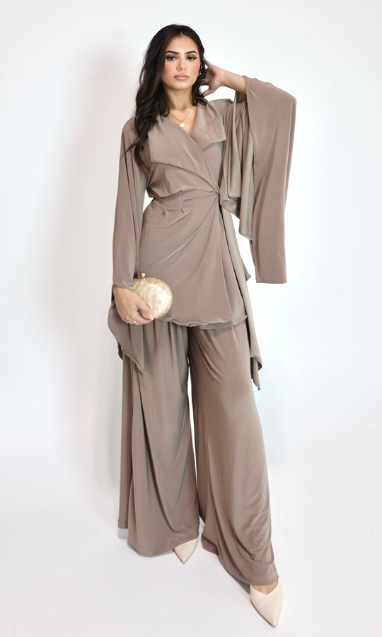 Bissan Draped Wrap Set