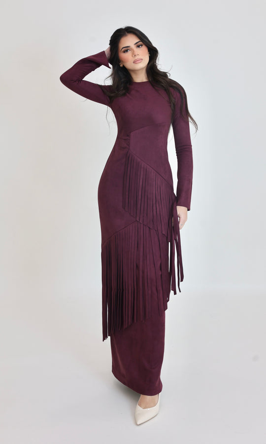 Miranda suede Maxi