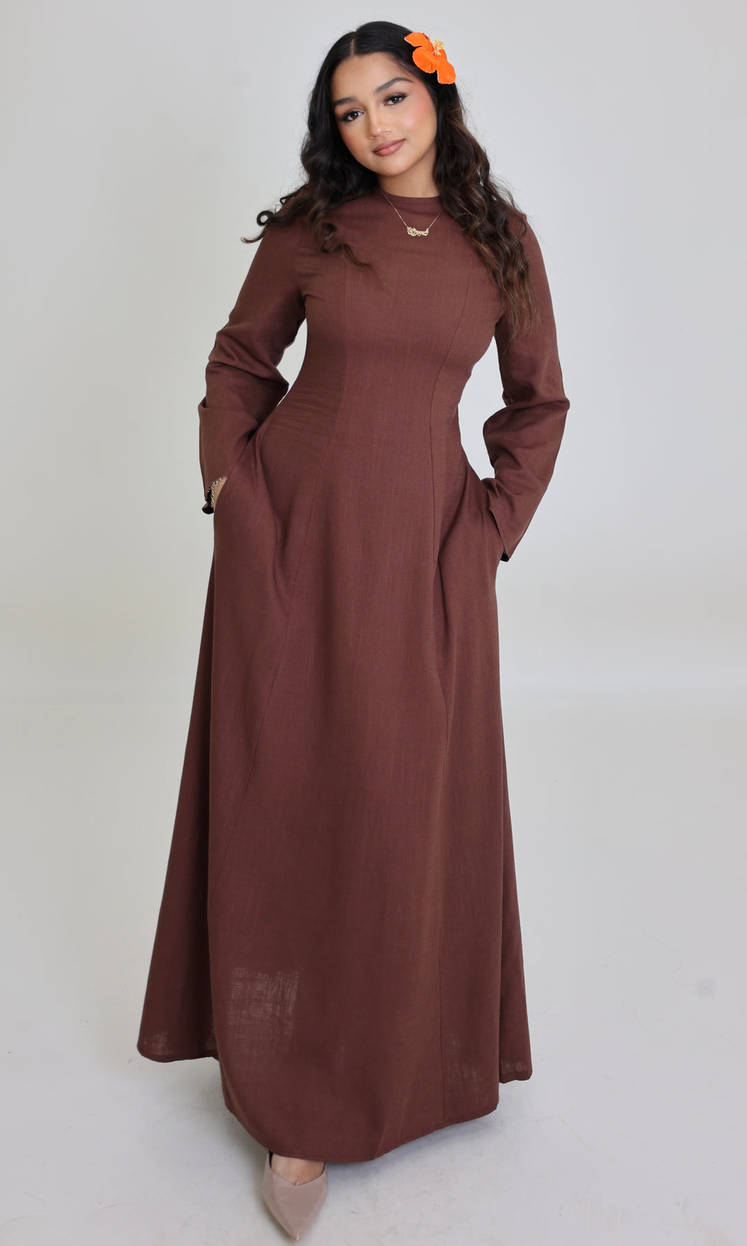 Renan Corset Linen Maxi