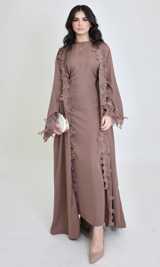 Amara Lace Abaya Set