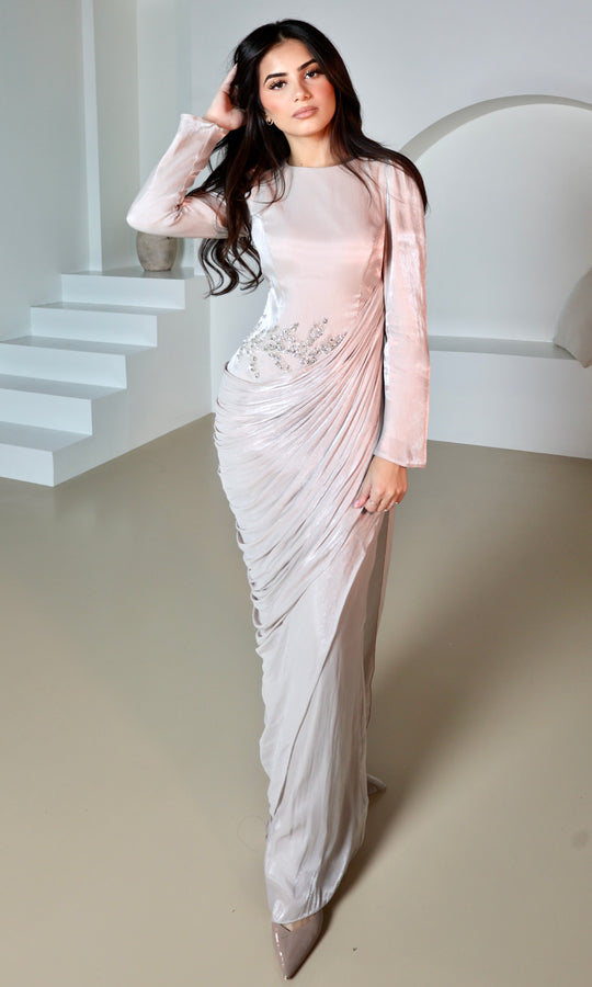 Qamar wrap Gown