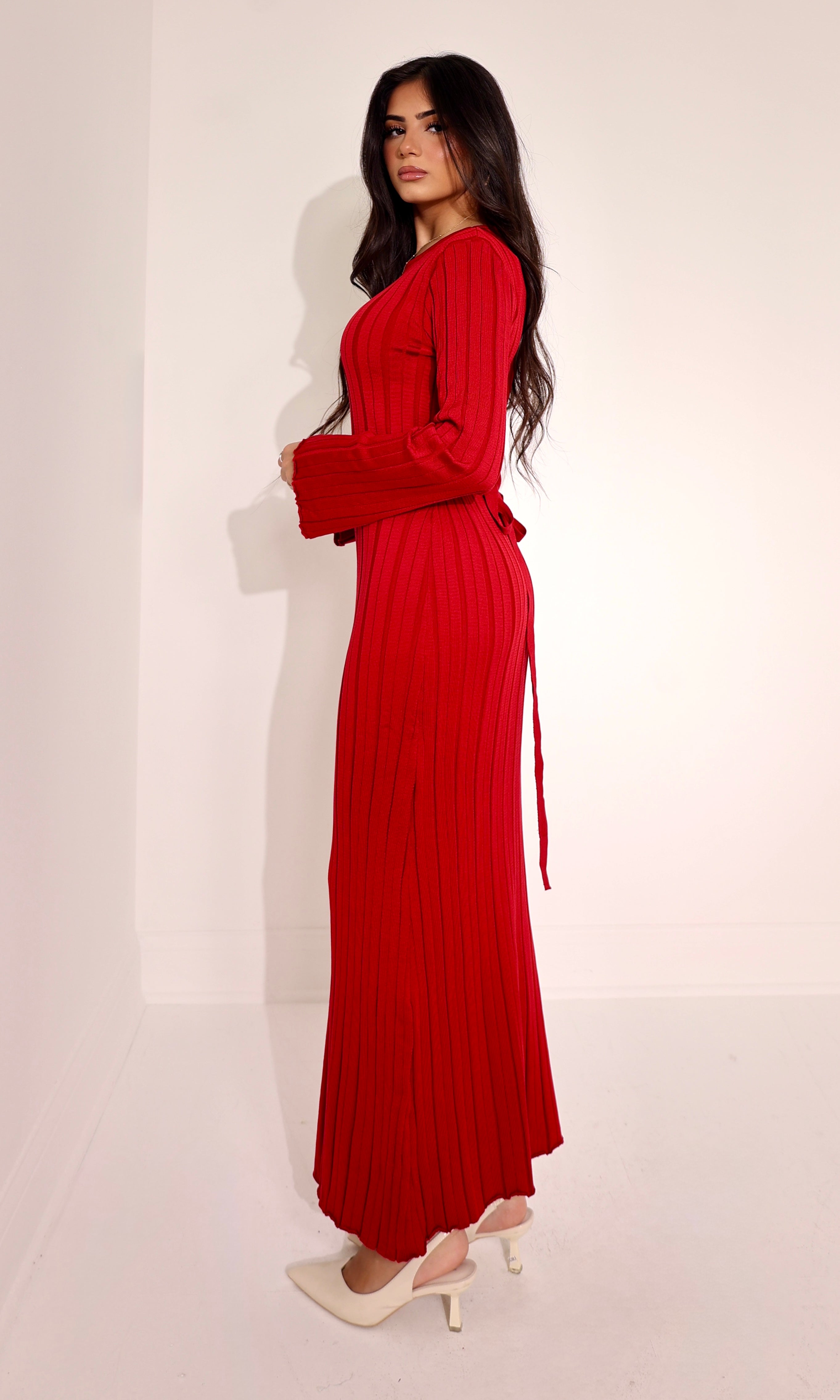 Naya Ribbed Maxi dress – Modest Barbie