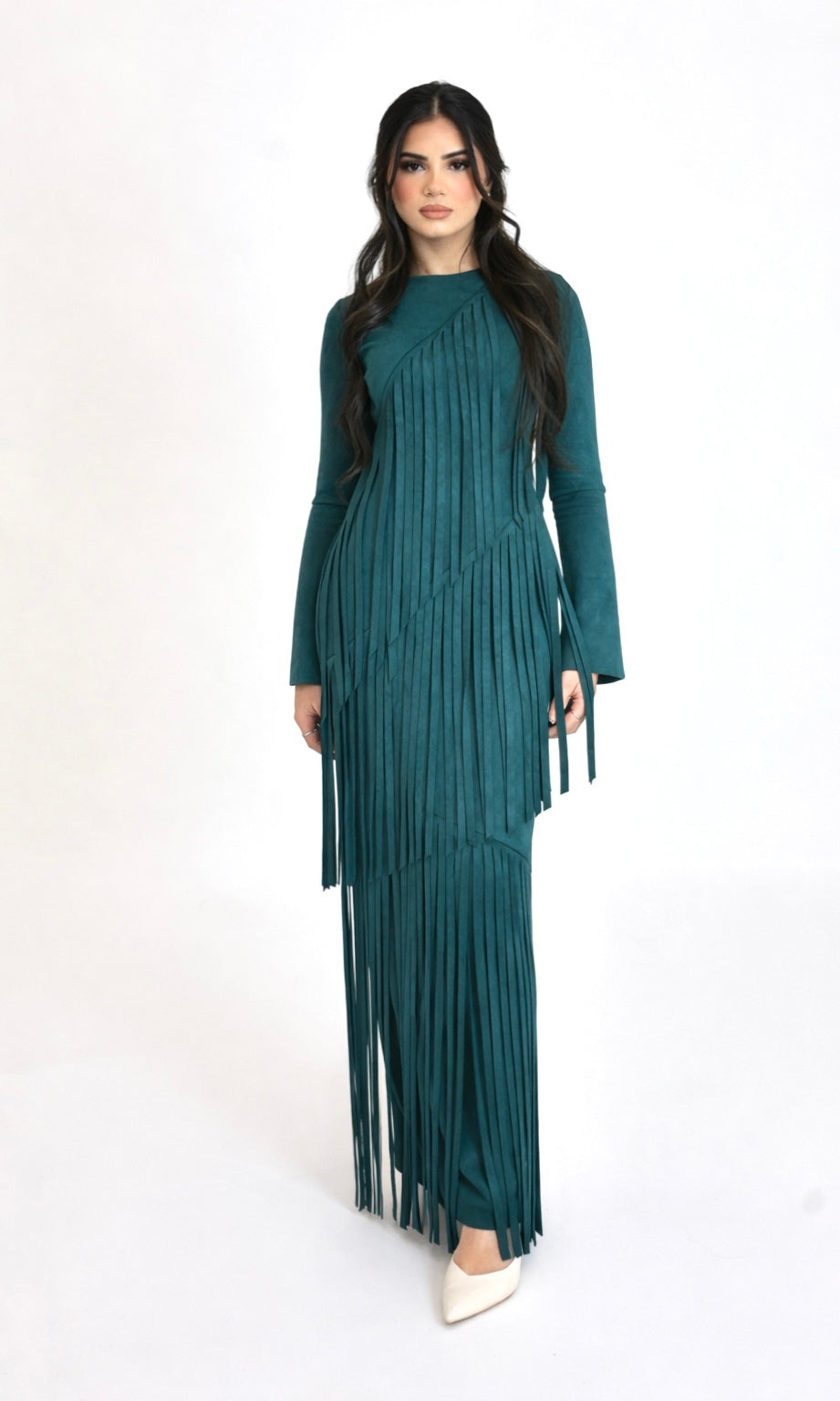 Shakira Fringe suede Maxi Modest Barbie Shakira Fringe suede Maxi Modest Barbie