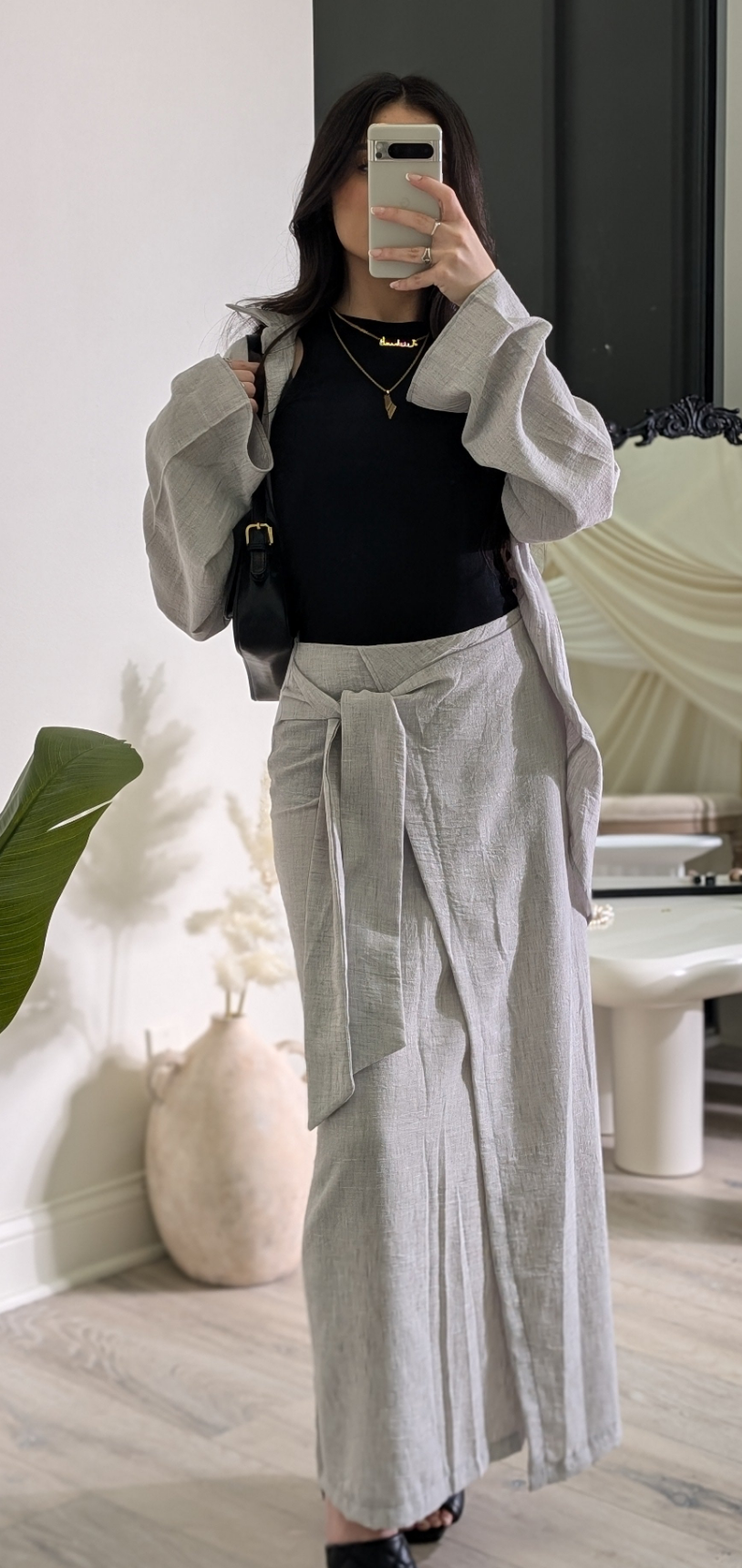 Heba Linen set (grey)
