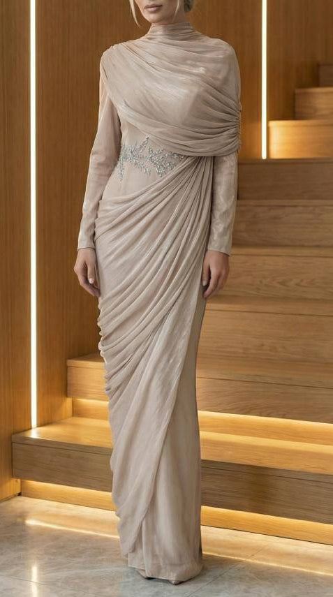 Qamar wrap Gown