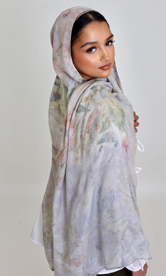 Vintage Blossom Modal Hijab