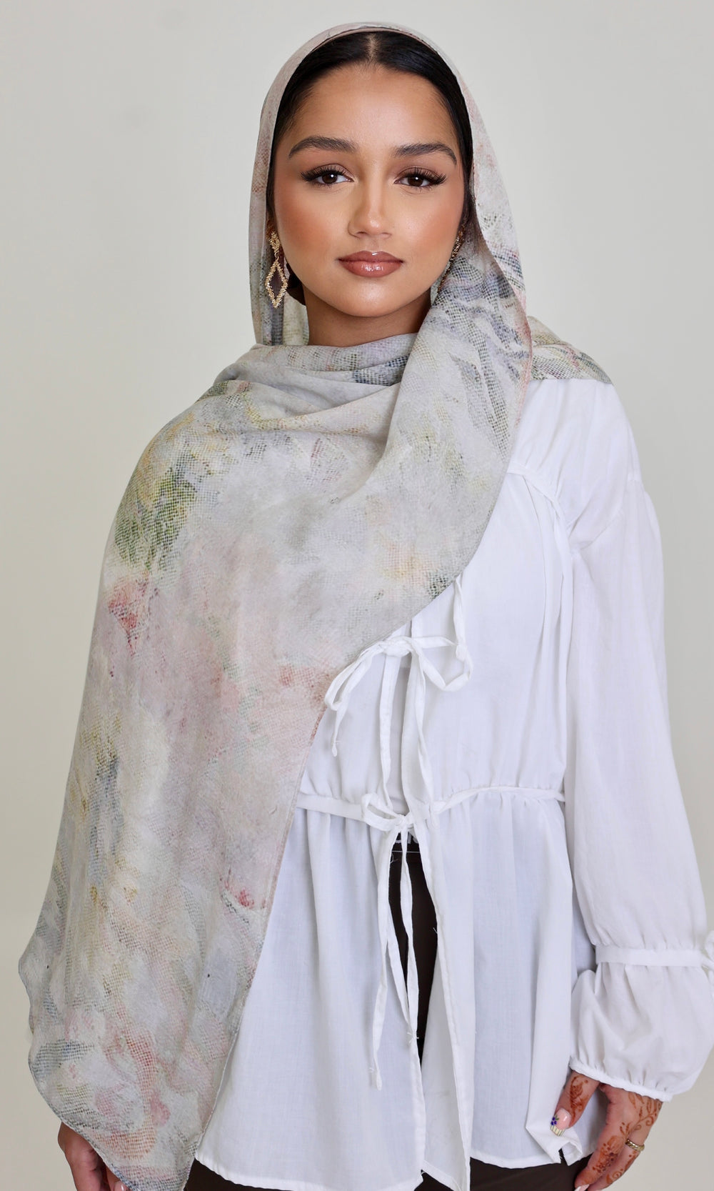 Vintage Blossom Modal Hijab