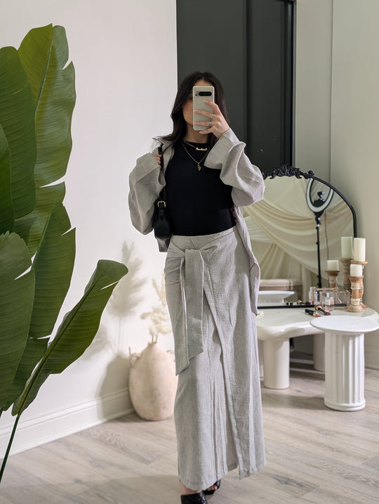 Heba Linen set (grey)