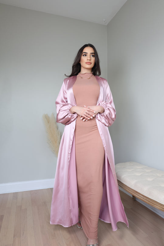 Jury satin kimono