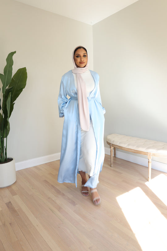 Jury satin kimono