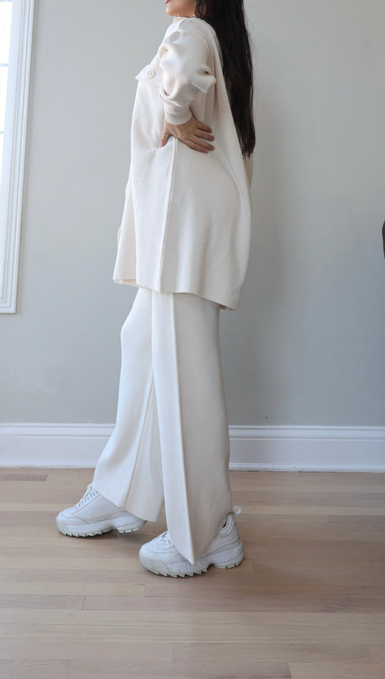 Cream lounge wear set